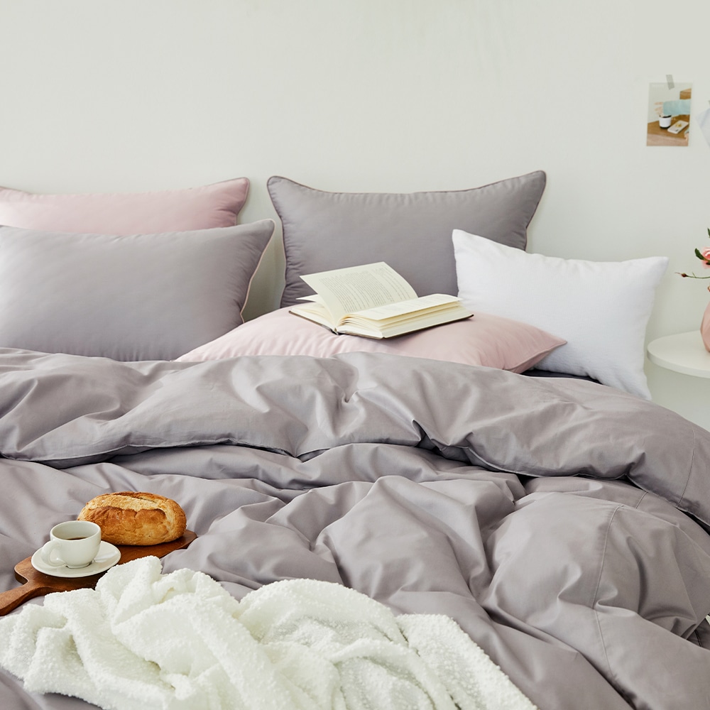 이브자리 오가닉솔리드 누빔이불베커세트 S,Q