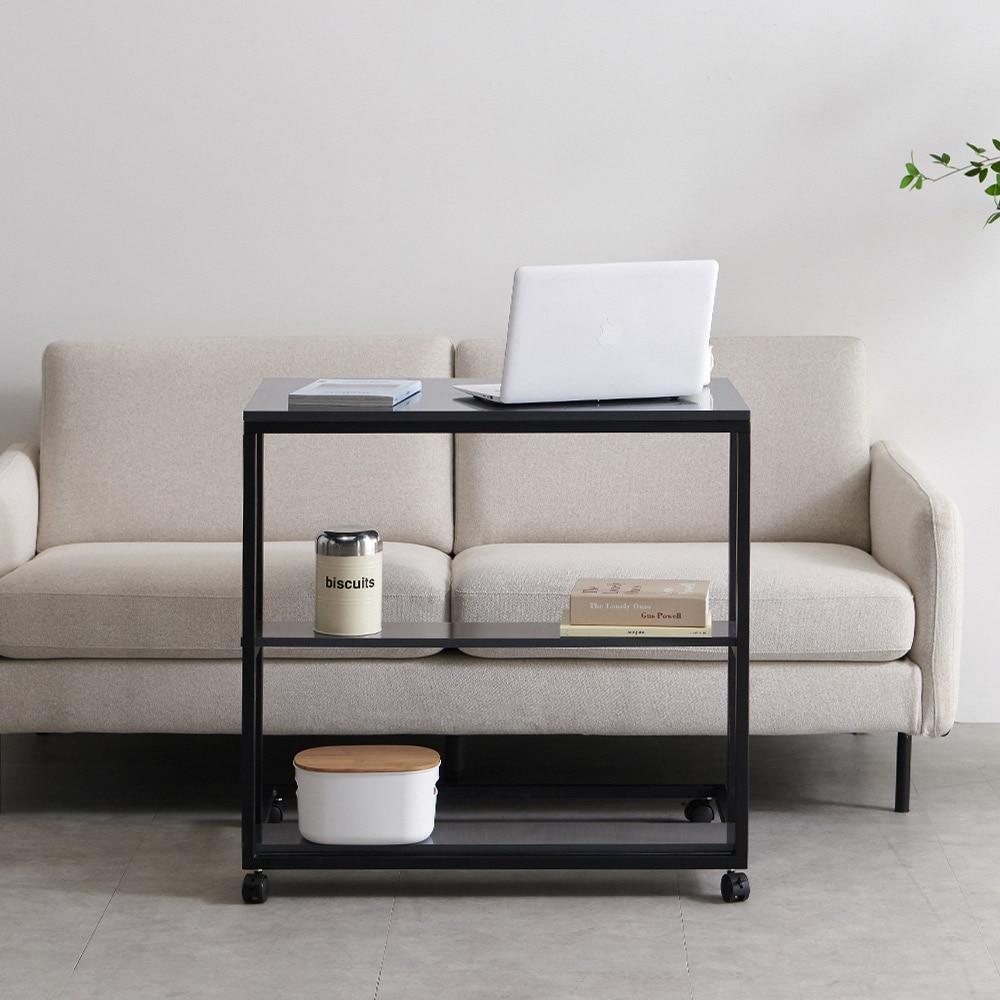 우아미가구 플리토 이동식 와이드 테이블