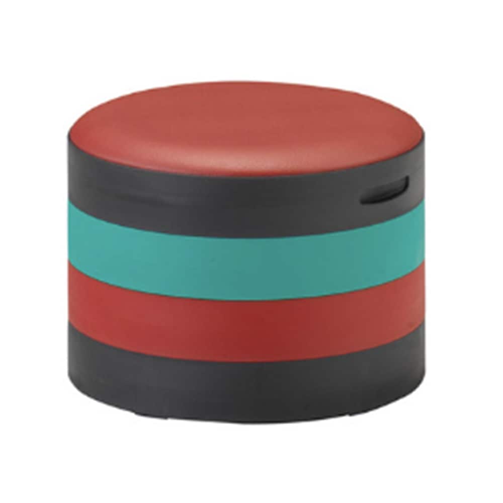 빅호스 4단 원통형 레인보우 수납 스툴 원형 보조 의자 360