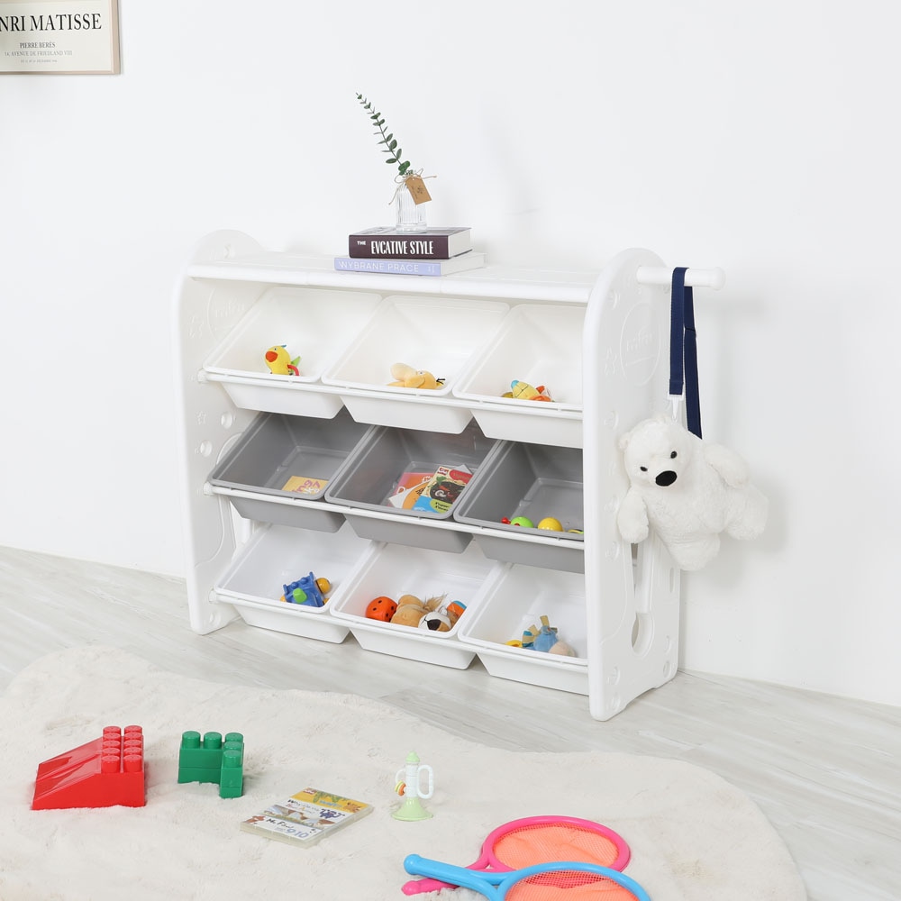 미루 초이스4단(C17)그레이 장난감 정리함 스스로정리습관 토이박스 박스형 수납함 DIY 내맘대