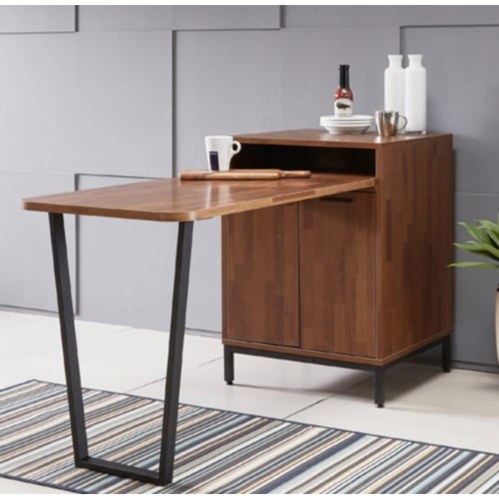 [신상품]자르파라가구 2인용 식탁 결합형 주방 홈카페 수납장 (4색) 원룸 테이블 렌지대 밥솥장 부엌