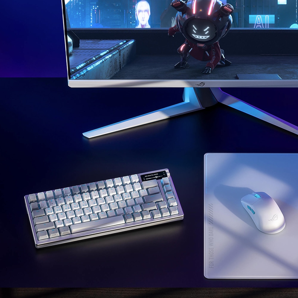 ASUS ROG AZOTH WHITE PBT 한글 유무선 키보드