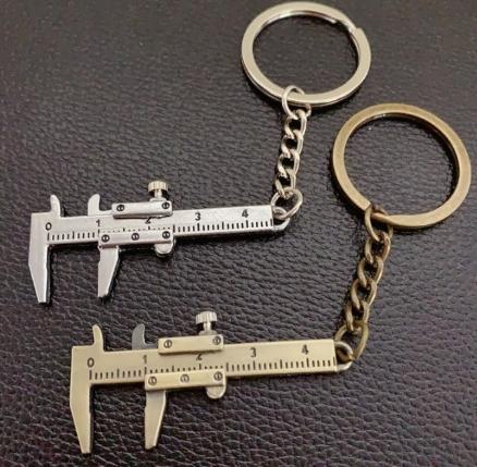 카이로스 컨퍼니 미니 캘리퍼스 열쇠고리 공구 비상용 캠핑용 버니어