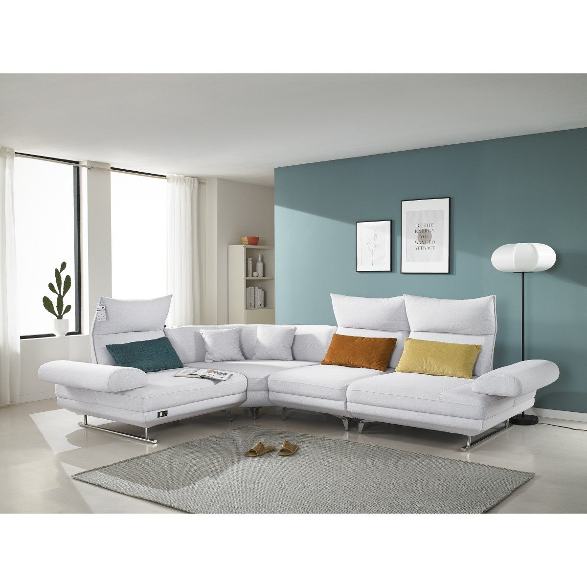 데코라인 피코크 스윙 아쿠아텍스 코모도 모듈 코너형 소파세트 쿠션 5p 방문설치 