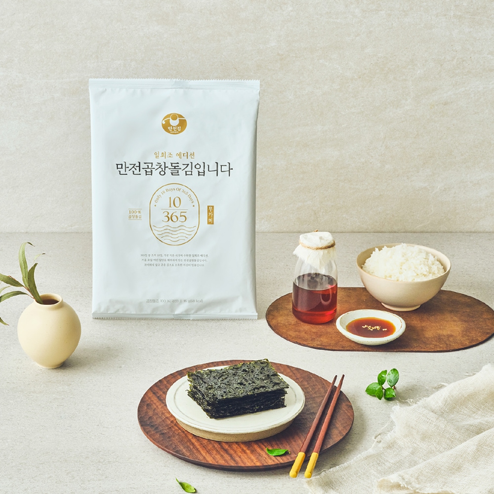 만전김 만전곱창돌김입니다 16g3봉