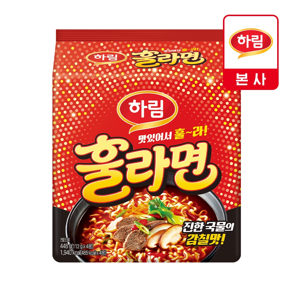 하림 하림 훌라면 112g 4개