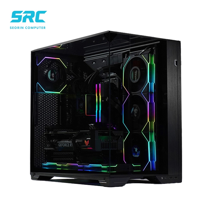 서린컴퓨터 9800X3D_RAM 32GB_리안리 O11 비젼 컴펙트 블랙 LCD-C 쿨러 반본체PC