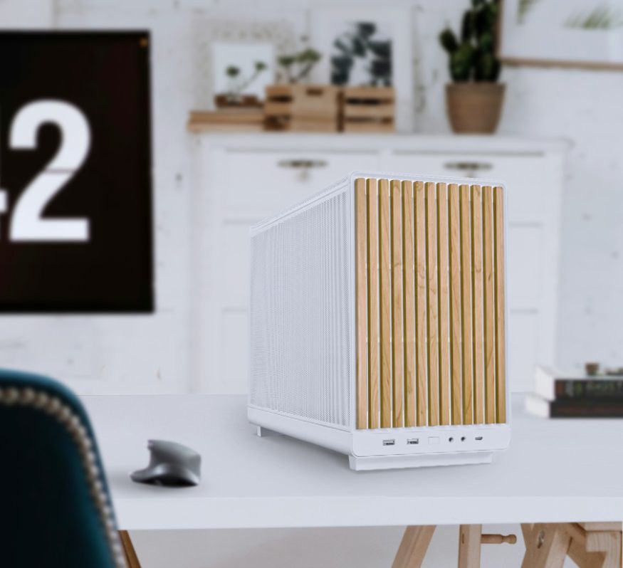 서린컴퓨터 5600G_RAM 16GB_리안리 A3 우드 화이트 데스크테리어 미니PC