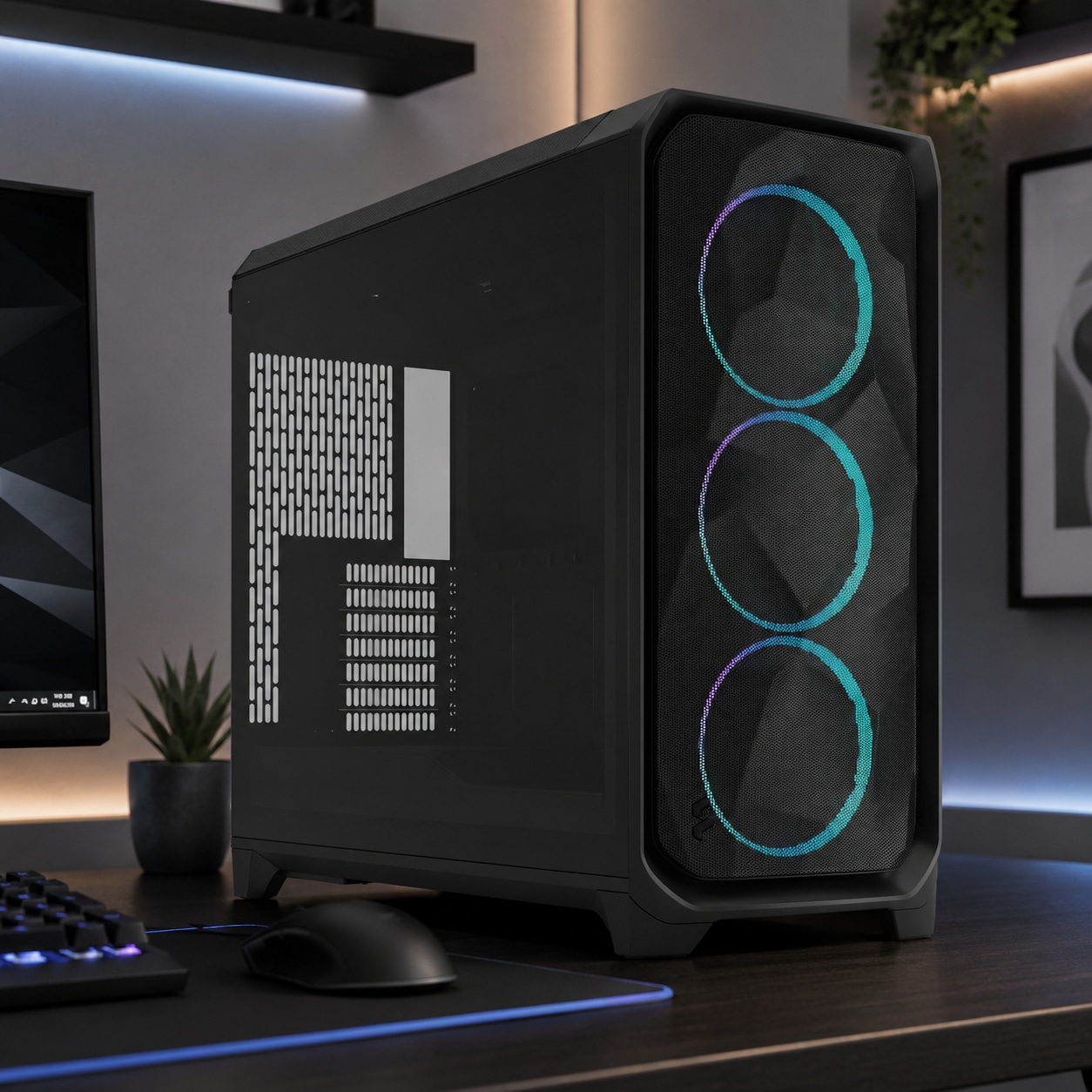프렉탈디자인 서린공식 Meshify 3 XL RGB 강화유리 블랙
