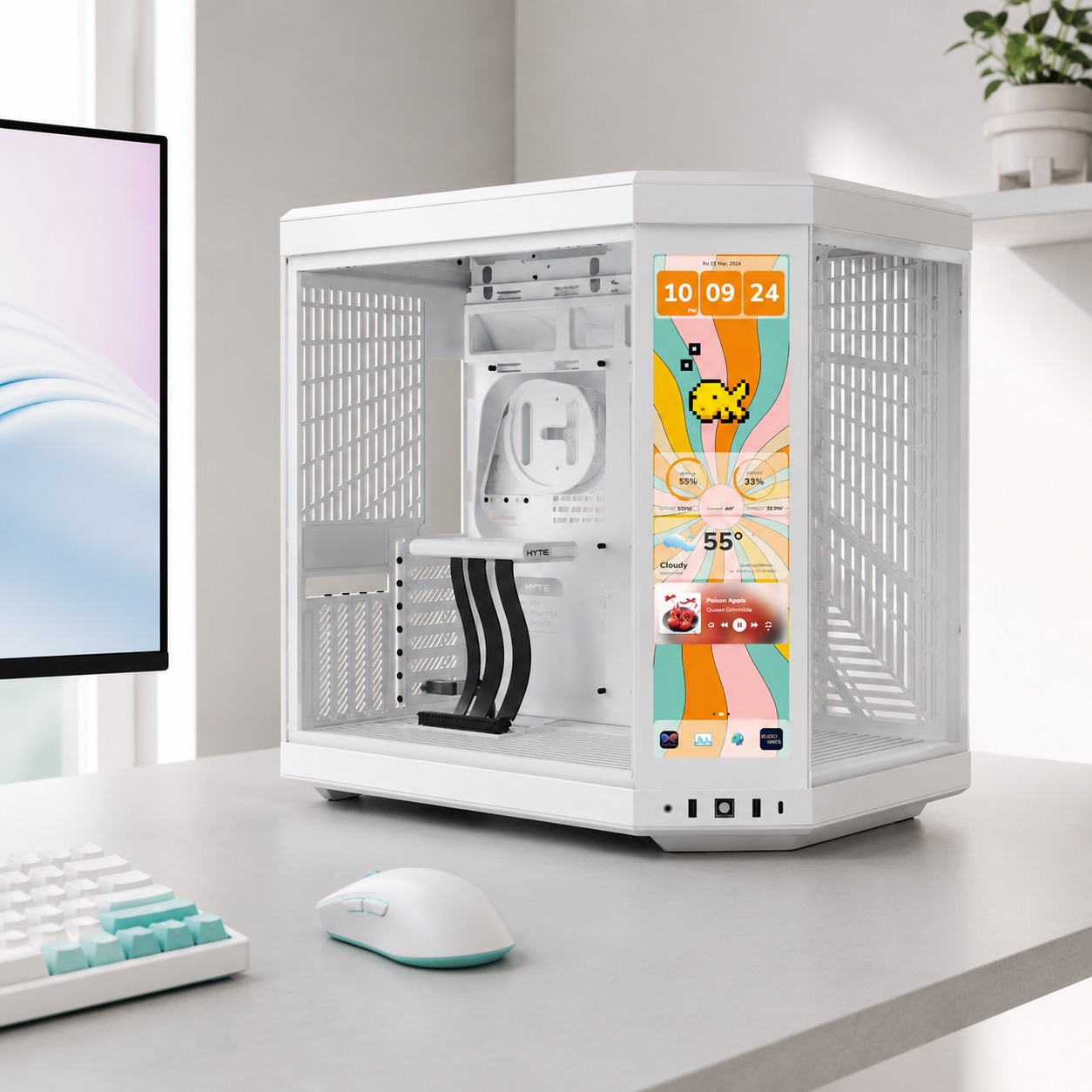 HYTE 서린공식 HYTE Y70 Touch Infinite Snow White