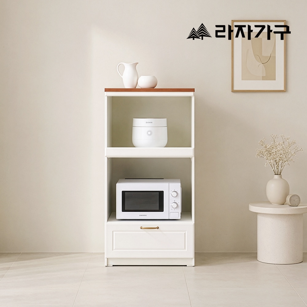 라자가구 마레 주방 다용도 밥솥 수납장 미니 선반 큐커장 광파오븐 렌지대 600