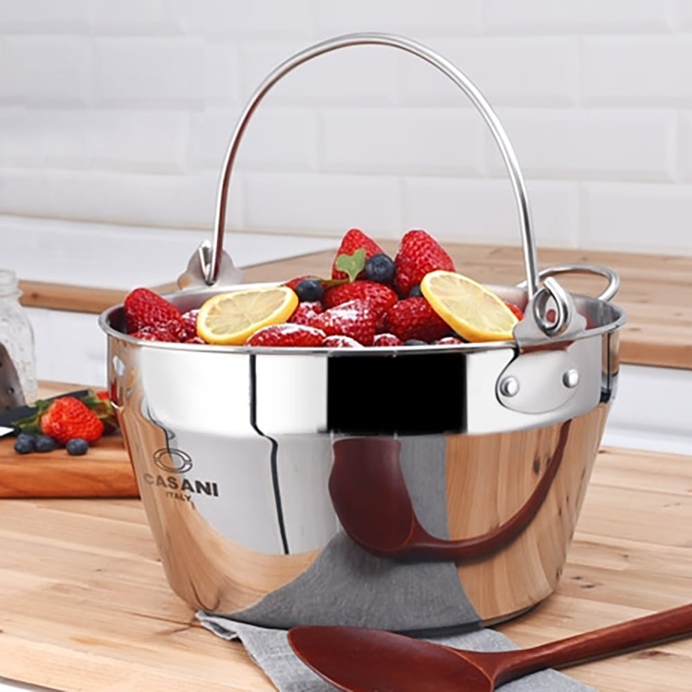 까사니 인덕션 쿠치나 스텐 곰솥 들통 잼팟 사골 육수냄비 30cm 2type