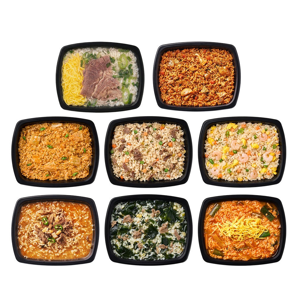 미스터네이처 굿스푼 볶음밥 국밥 도시락 8종 8팩 (김치 새우 소고기 닭갈비 미역국 육개장 곰탕 술밥)