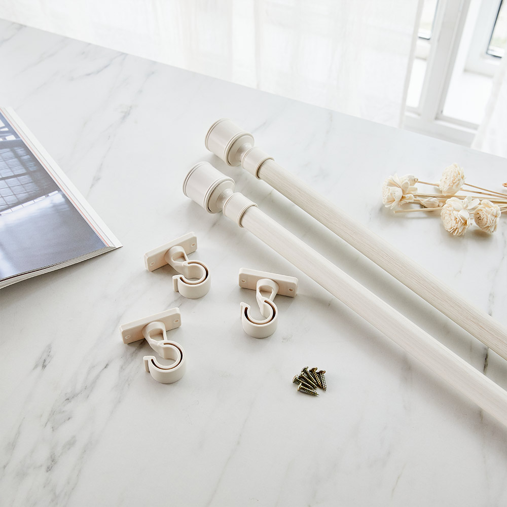 모던하우스 ON 25MM 아이보리 커튼봉 140-240 (8자) 