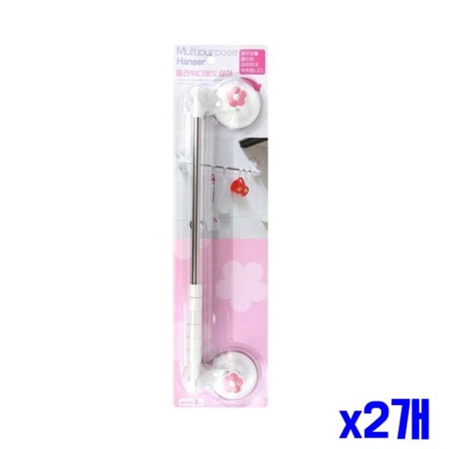 [신상품] 친절한탄씨 180도 각도조절 진공압축 다용도걸이 x2개 수납걸이