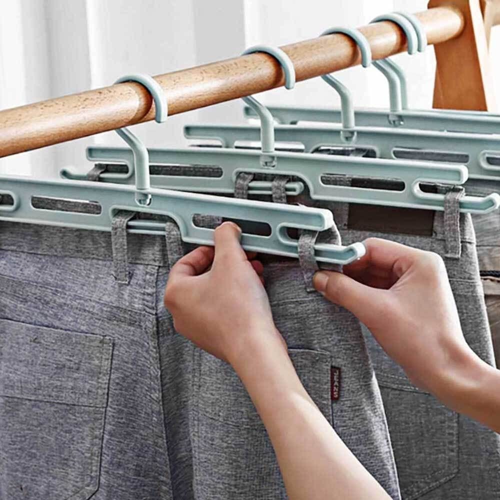 [신상품] 친절한탄씨 블루 회전형 바지걸이 바지걸이행거 바지걸이5개
