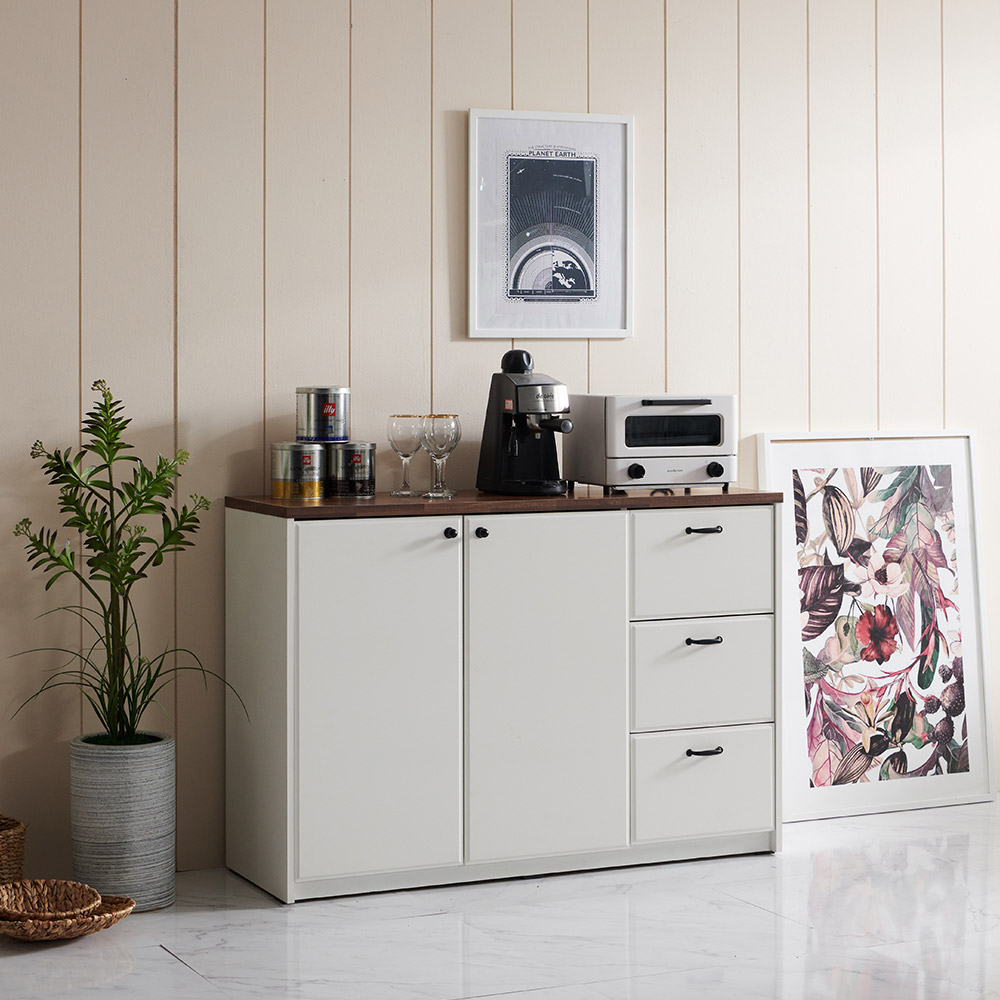 [신상품] 파로마 공식스토어 신시아 1200 서랍 다용도 주방수납장