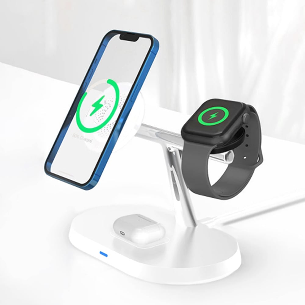 아이엠스탁 맥세이프충전기 3in1 멀티 무선 고속 거치대 C타입 애플워치 에어팟 아이폰 갤럭시