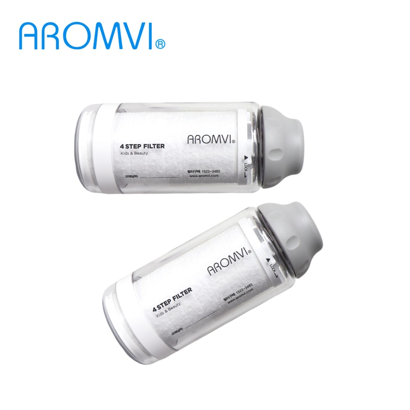 [신상품]아롬비 아롬비 욕실 선반형 4step 천연비타민 모이스처 녹물제거 샤워기 AR-RC002 리필필터