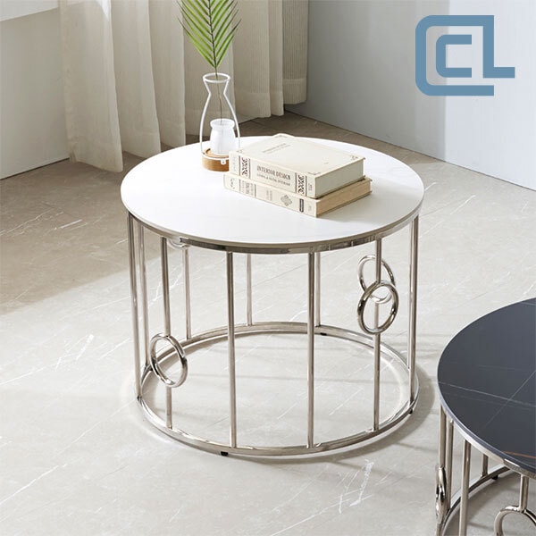 [신상품] Customize Life 르누아 원형 듀얼 세라믹 소파테이블 S