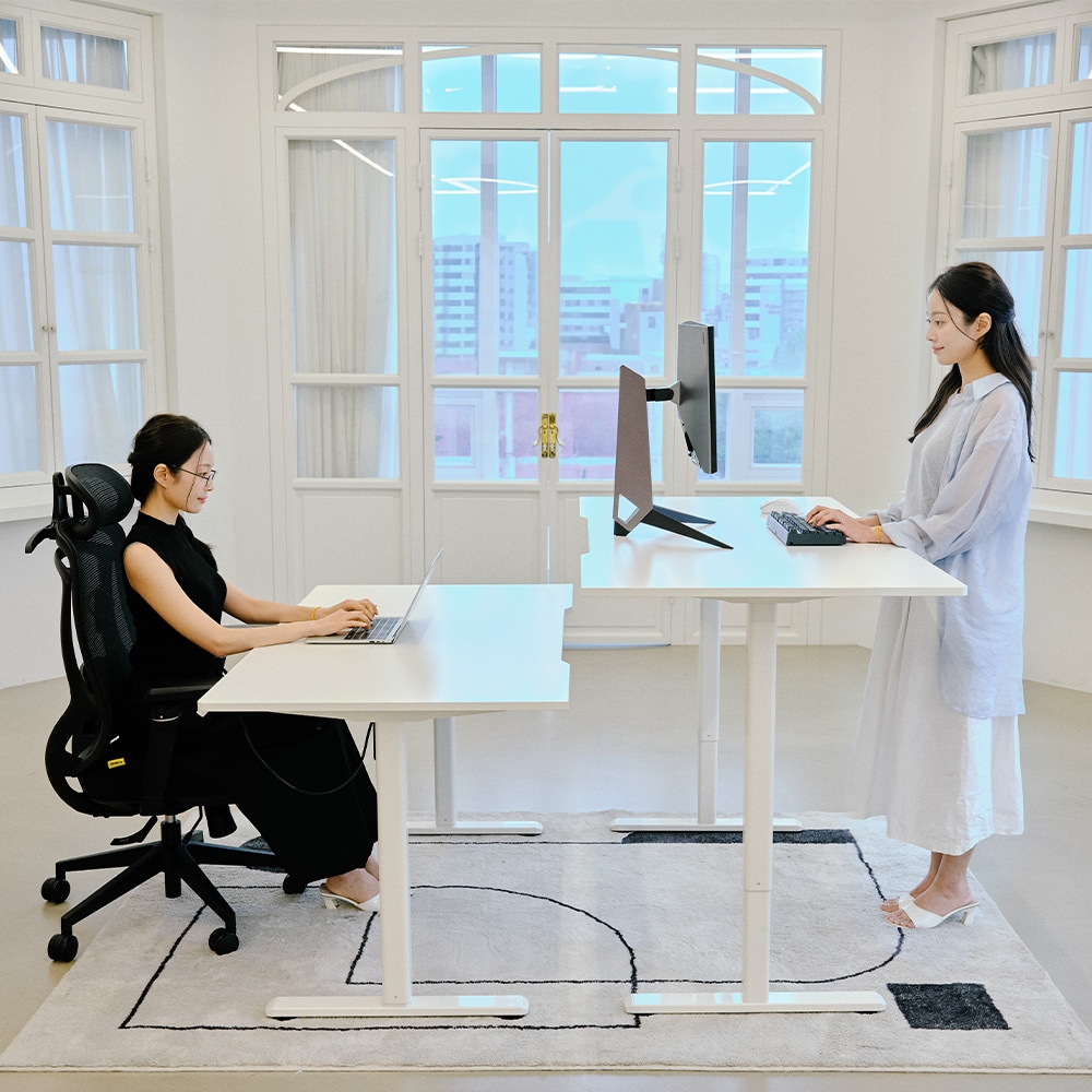 [신상품] 제닉스 오비스 모션데스크 EL 전동 1400 x 750 높이조절 모션데스크