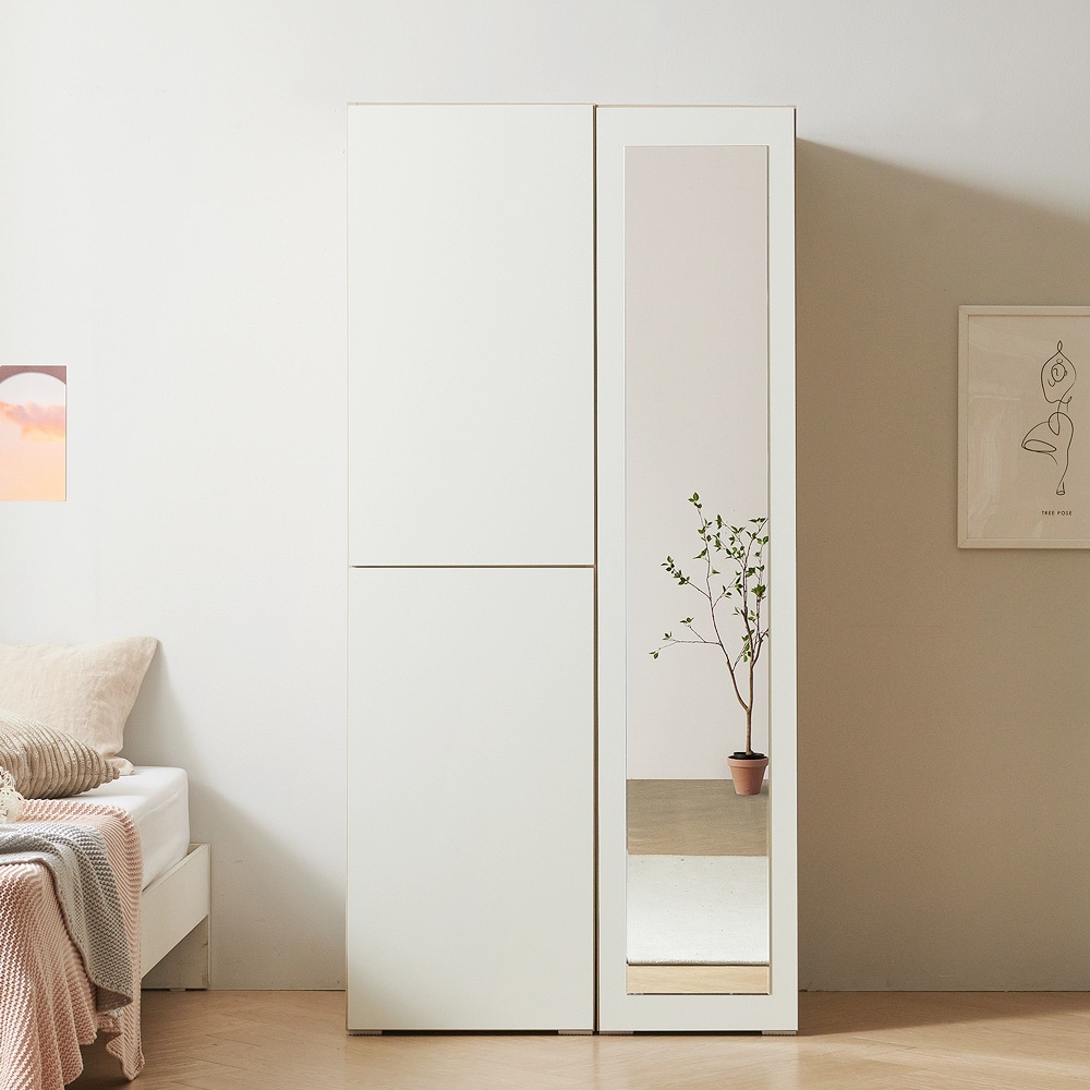 보루네오 하우스 마르체 IAN 전신거울 옷장 900 세트 2colors 