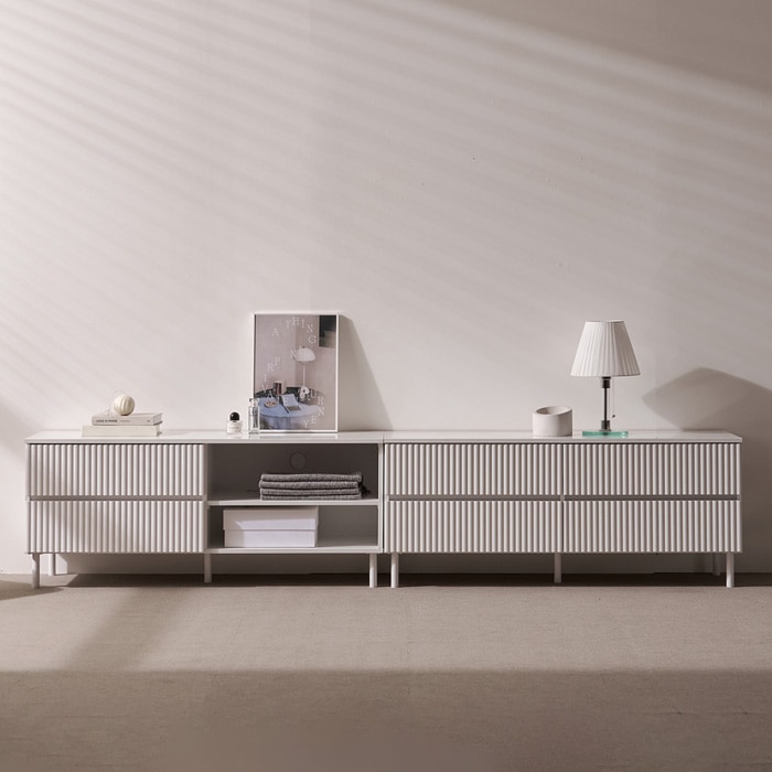 보루네오 하우스 마르체 밀로 템바보드 수납장 TV장 거실장 2400 