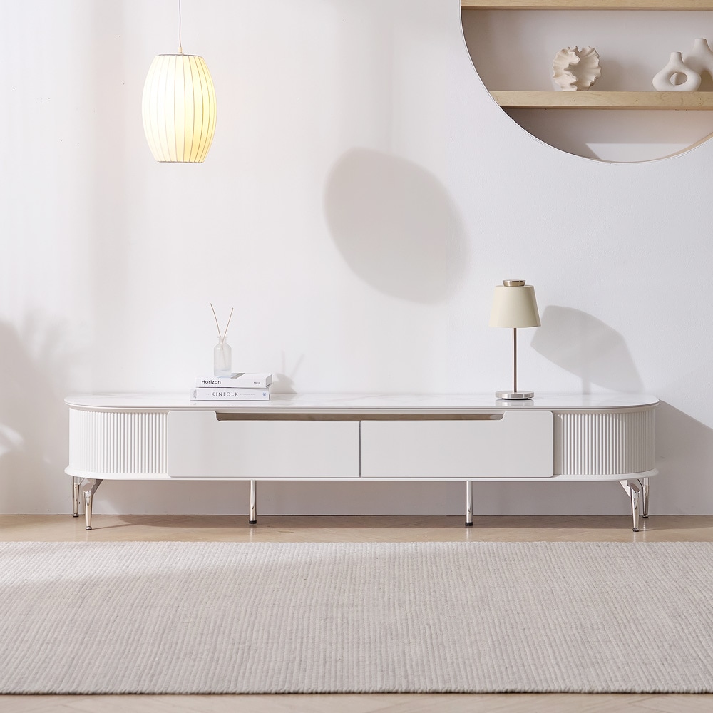 보루네오 하우스 마르체 몽스 라운드 세라믹 템바보드 거실장 2000 