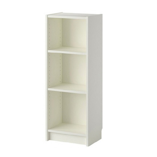 이케아 BILLY 빌리 3단 책장 화이트 40x28x106cm 3칸선반 수납장 거실가구