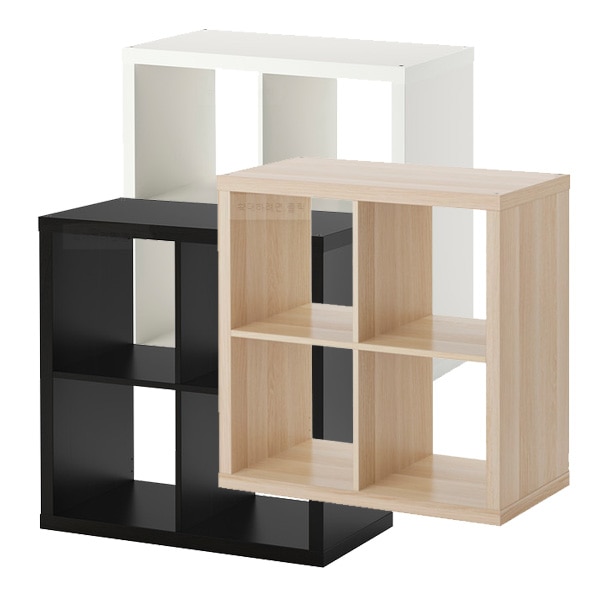 이케아 KALLAX 칼락스 4칸 책장 77x77cm 2단책장 수납장 장식장 서재가구 