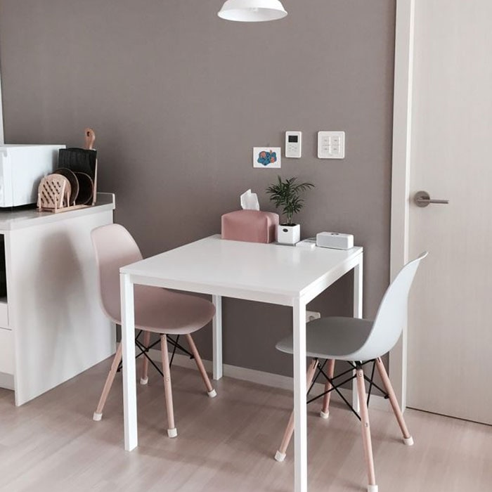 이케아 VIHALS 비할스 2인 테이블 74x74cm/2인용식탁/정사각테이블/주방가구 