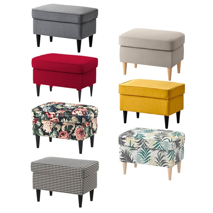 이케아 STRANDMON 스트란드몬 풋스툴/소파/발받침/쿠션의자/거실가구 