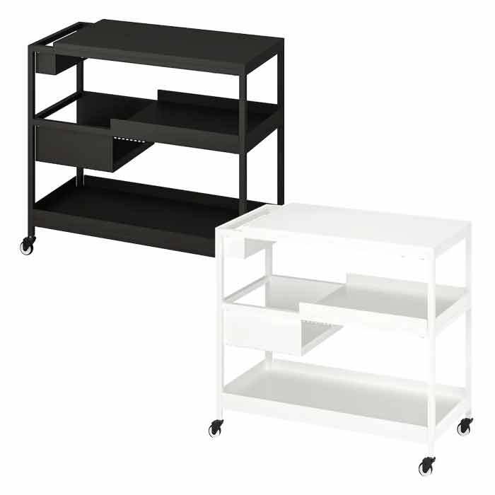 이케아 TROTTEN 트로텐 카트 80x40/트롤리/책상/이동식수납장/보조테이블/선반 