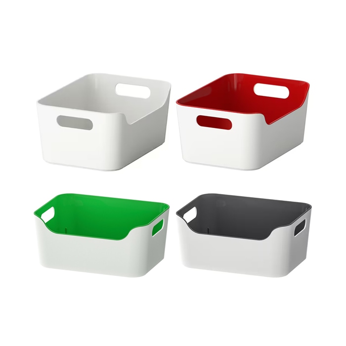 이케아 VARIERA 바리에라 수납함 24x17cm/수납박스/정리함/보관박스/플라스틱/다용도