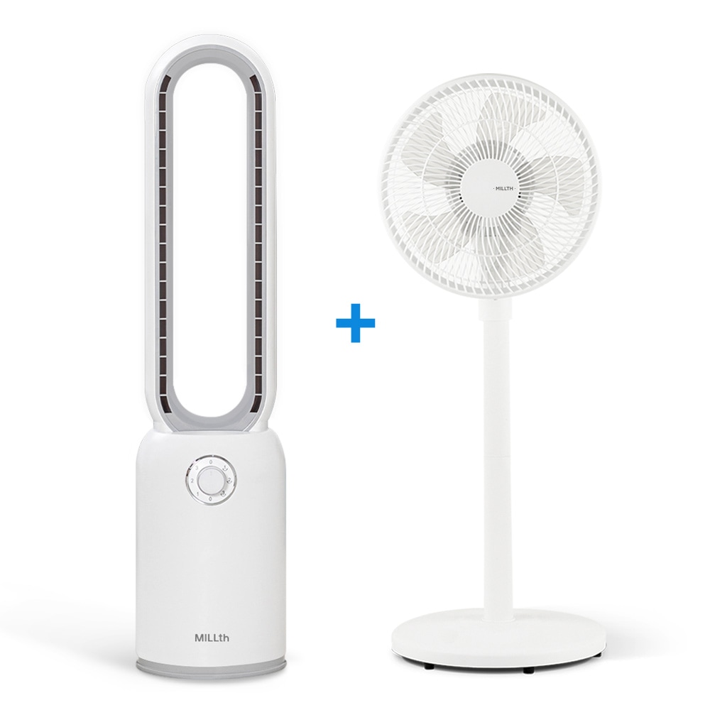 millth 밀스 AC다이얼 날개없는 선풍기 + 서큘레이터