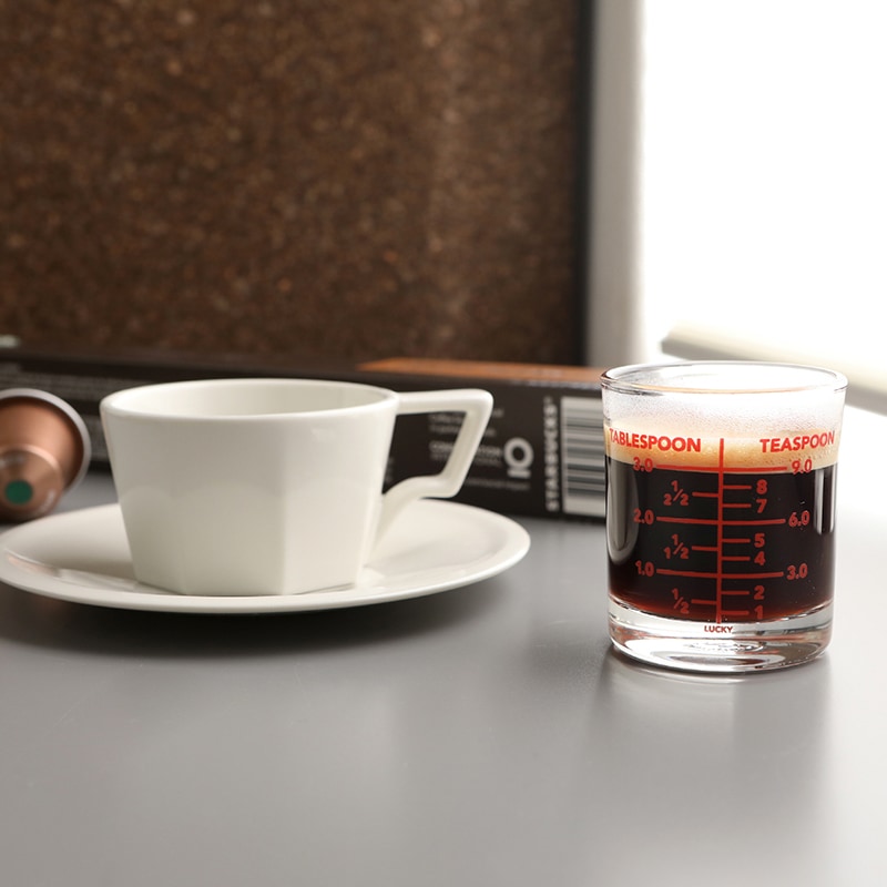 [신상품] 글라스코 럭키글라스 스케일 계량컵(2.1oz)