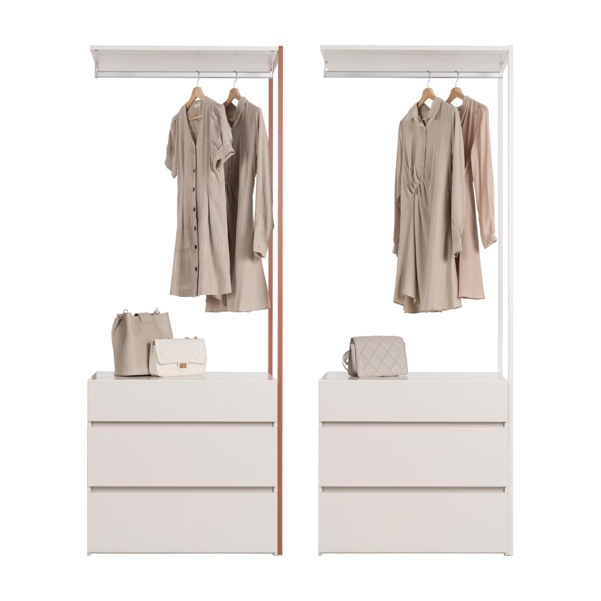 리바트 아일 드레스룸 800 연결형 3단서랍옷장 