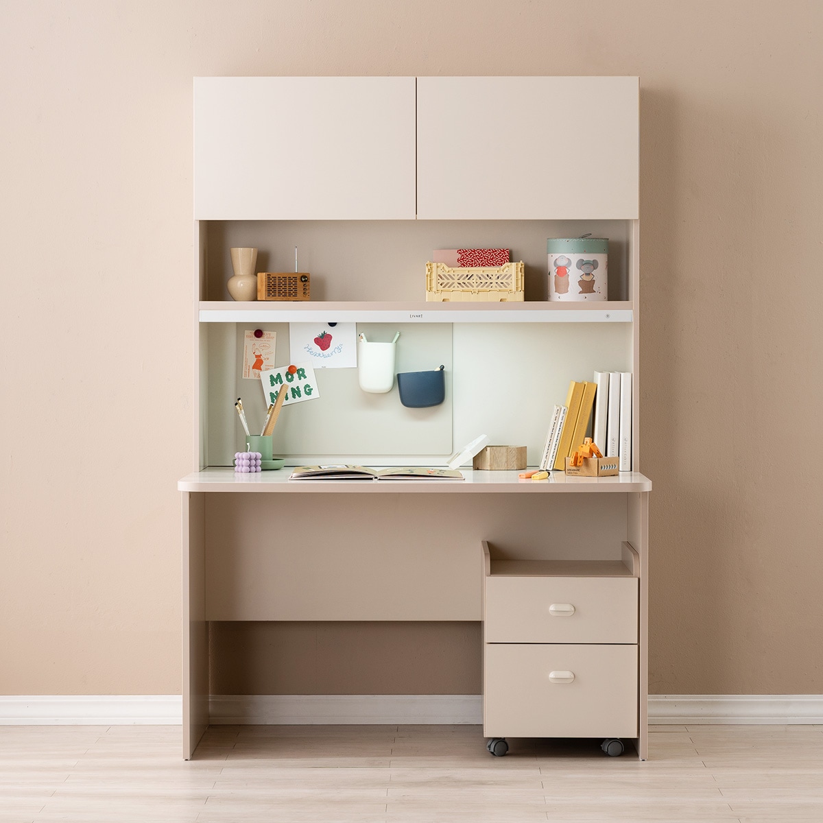 [신상품] 리바트 로넌 1200 책상세트 플랩도어형(3색)