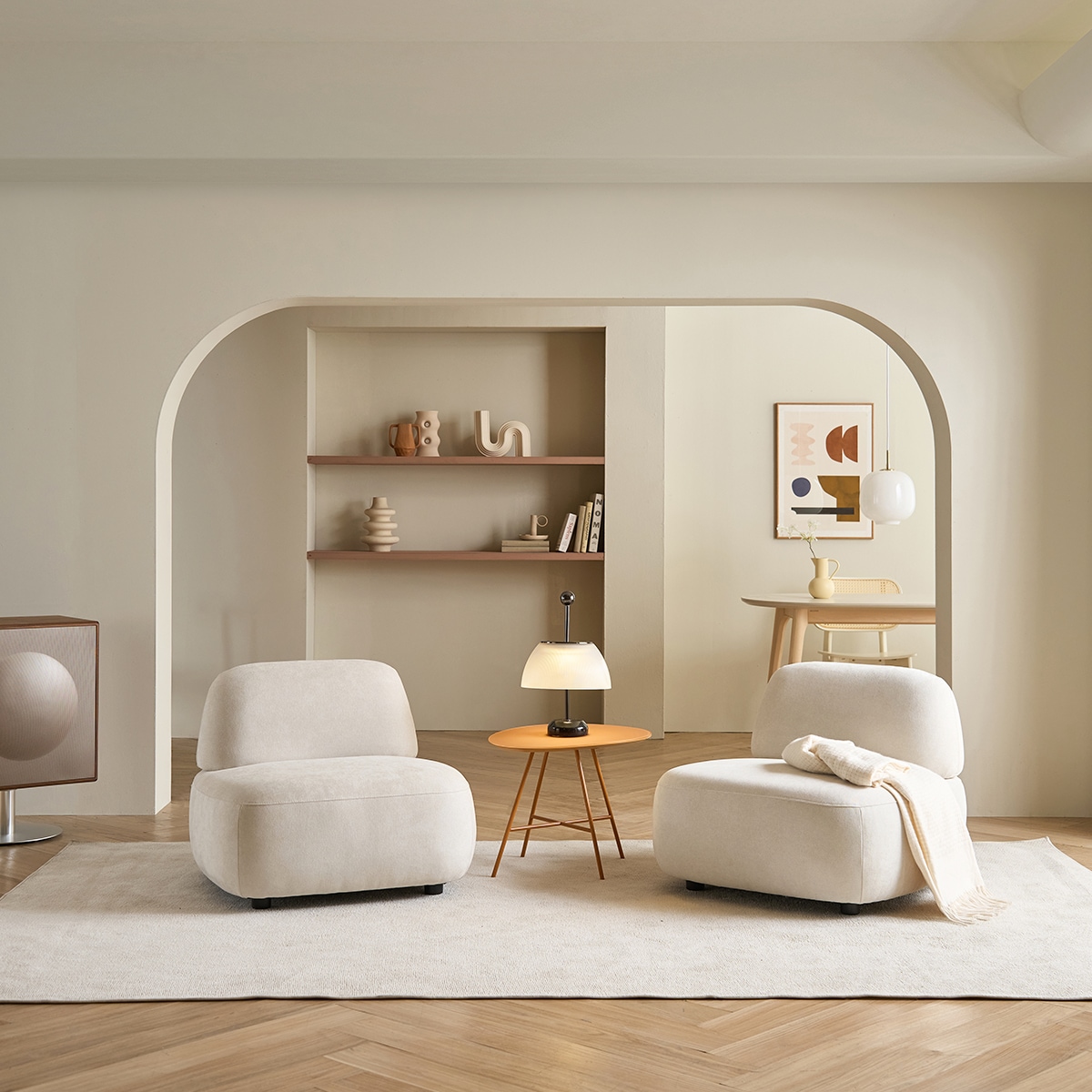 [신상품] 리바트 아일레 1시트 w845 패브릭 소파(1인용)