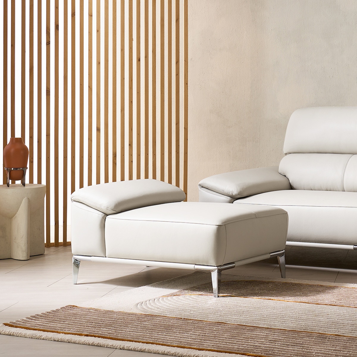 리바트 더 마제스 가죽 소파 오토만 