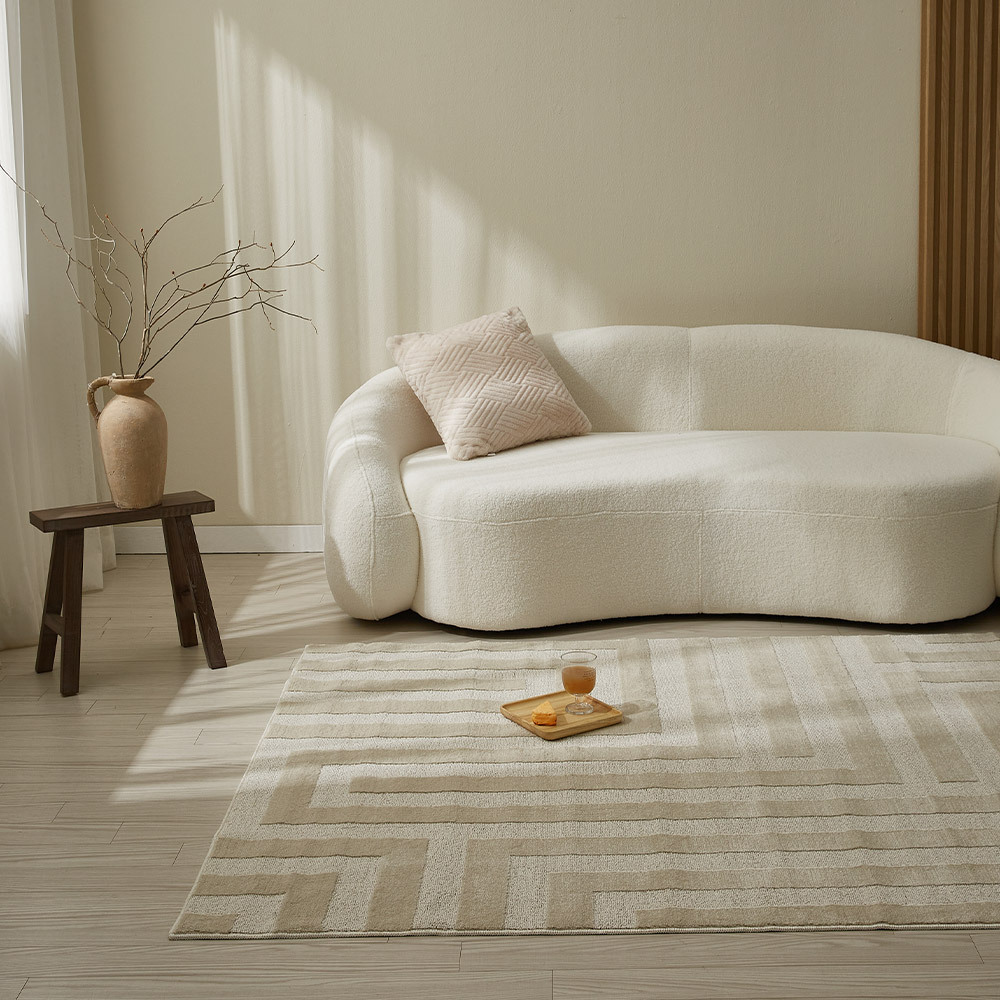 샤이닝홈 노벨라 모노라인 논슬립 거실 러그 카페트 3size 