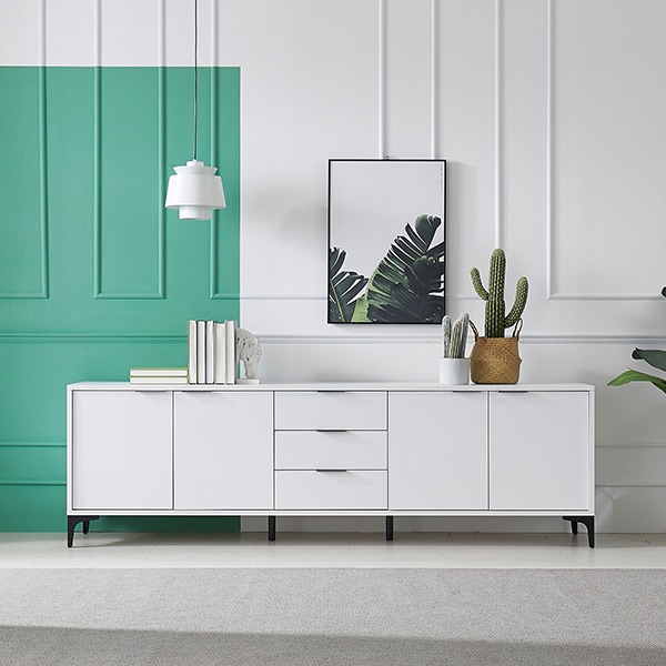 [신상품]지베스 오스만 2100 3단(서랍형) 거실장 4colors (협탁/수납장 선택)