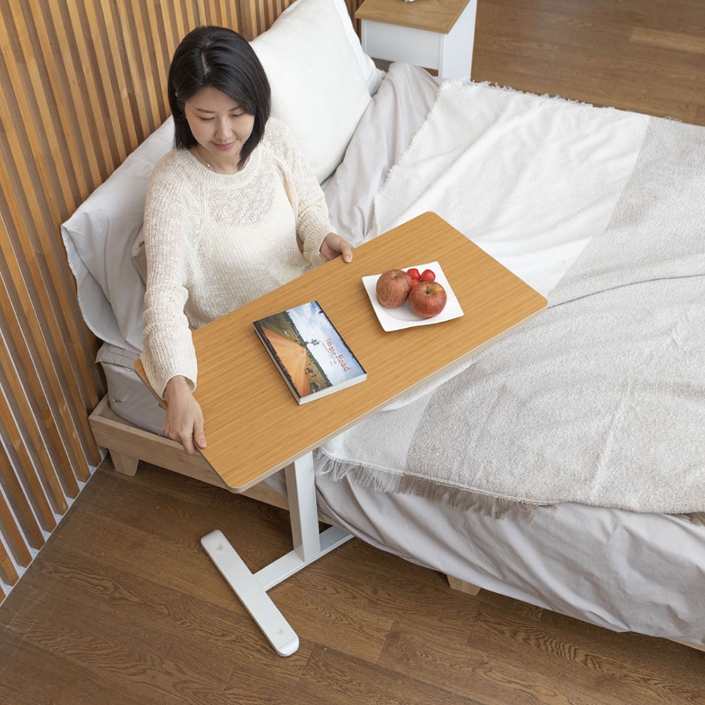 핏쳐 LOCK 기능 이동형 수동식 높이조절 사이드테이블 MS2 