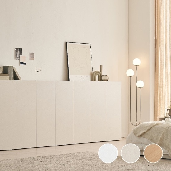 [신상품] 한샘 한샘몰pick 솔리에 에이블 플러스 E0 다용도 높은 수납장 1200 3단 2colors