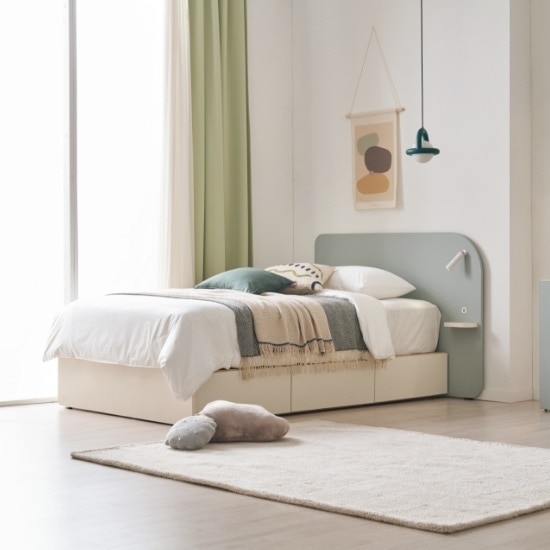 [신상품] 한샘 조이S 2 조명 침대 SS 수납형(매장가구)