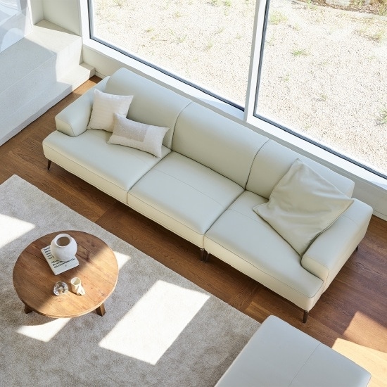 한샘 리도 천연가죽 소파 4인용 