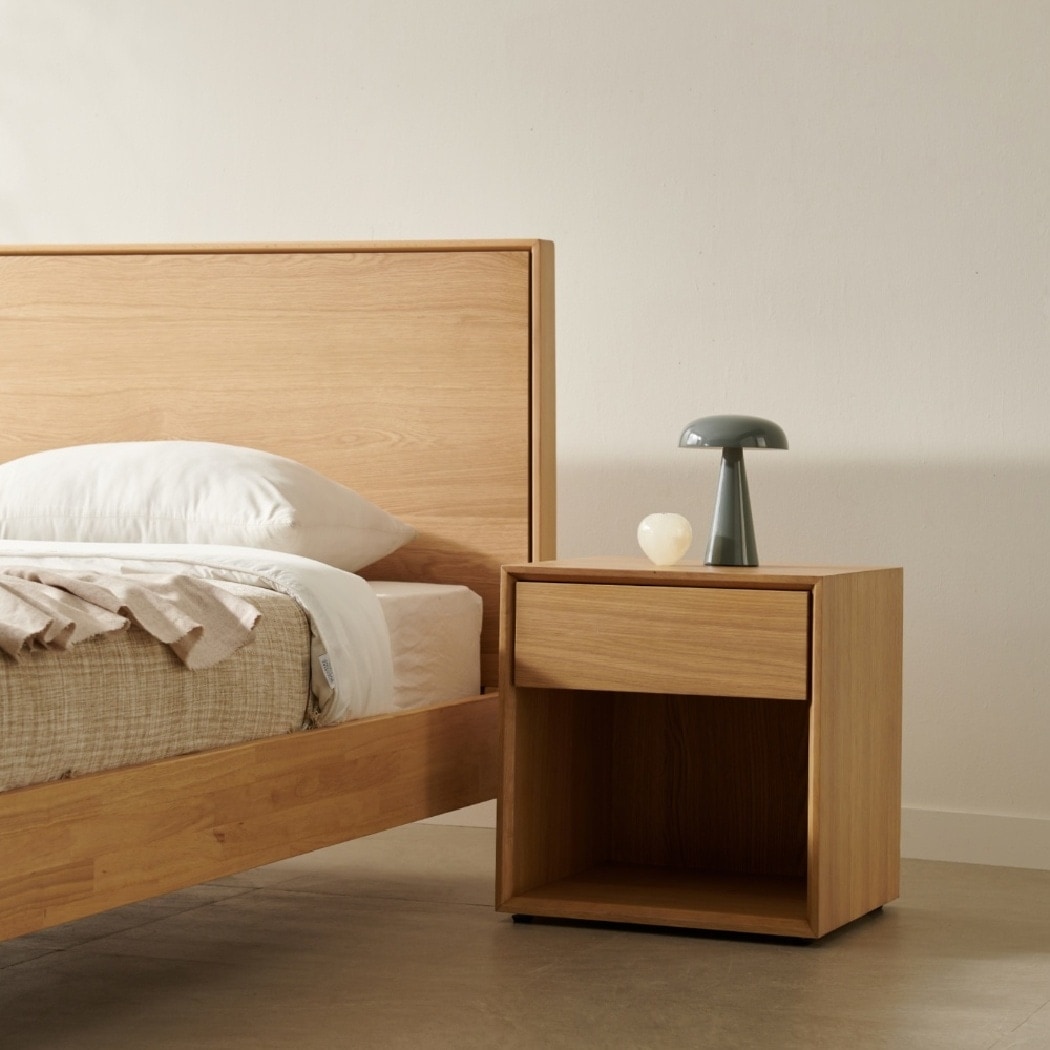 한샘 한샘몰pick 네이브 호텔 원목침대 서랍형 협탁
