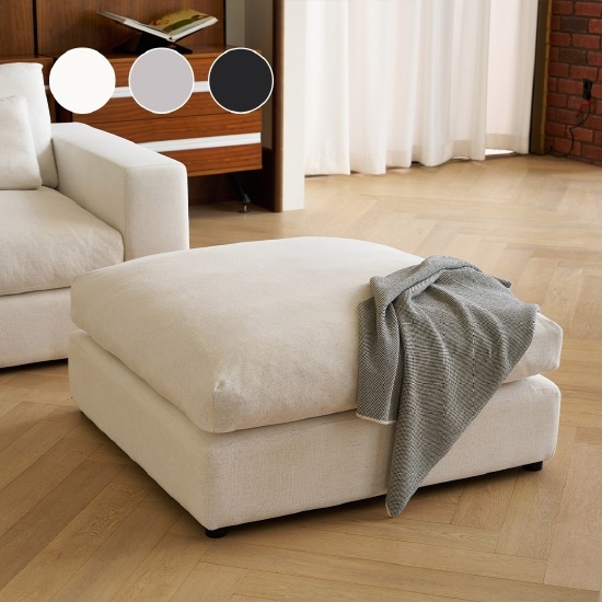 한샘 한샘몰pick 눕 데일리 구스 모듈 시그니처 패브릭소파 스툴 (3colors) 