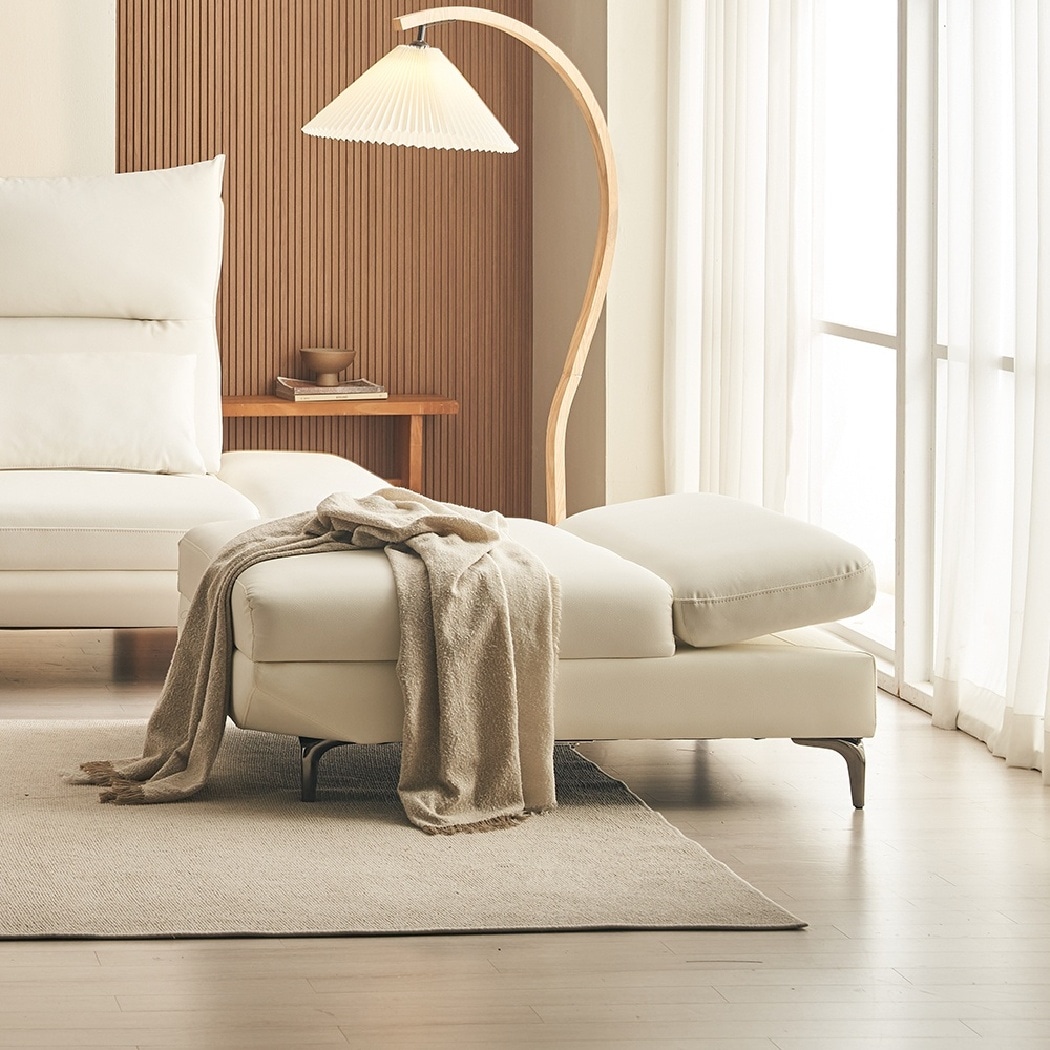 한샘 한샘몰pick 듀레스트 와이드 맞춤조절 스윙 가죽 스툴 