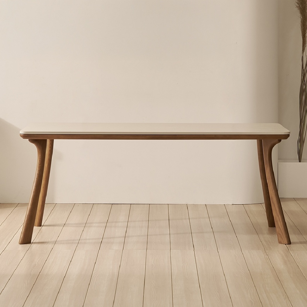 [신상품] 한샘 한샘몰pick 보니애 노르딕 원목 양면 포세린 세라믹 1800 6인용 식탁